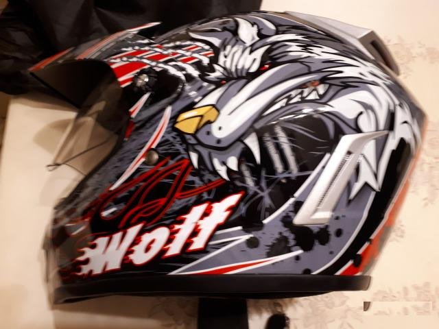 Мото шлем racer wolf