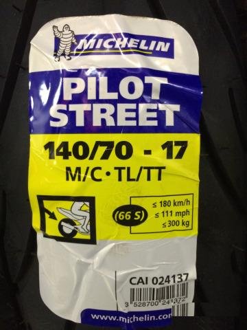 Michelin Pilot Street Radial 140/70 R17 (новая)