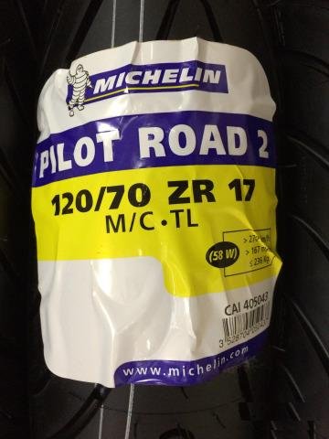 Michelin Pilot Road 2 120/70 ZR17 58W (новая)