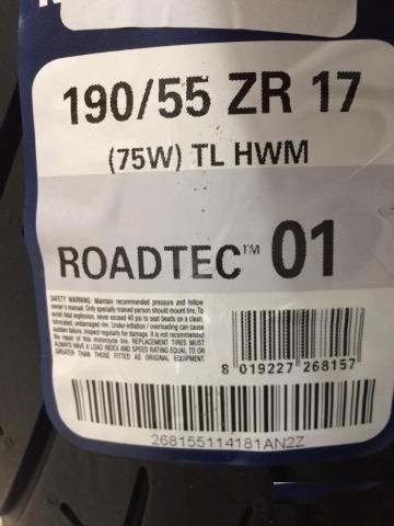 Metzeler Roadtec 01 190/55-ZR17 75W (новая)