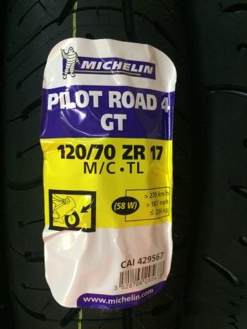 Michelin Pilot Road 4 GT 120/70 ZR17 58W (новая)