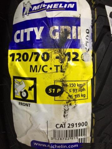 Michelin City Grip Scooter 120/70-12 51P новая