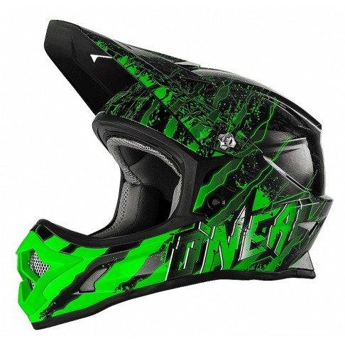Кроссовый шлем 3Series mercury чёрно-зеленый