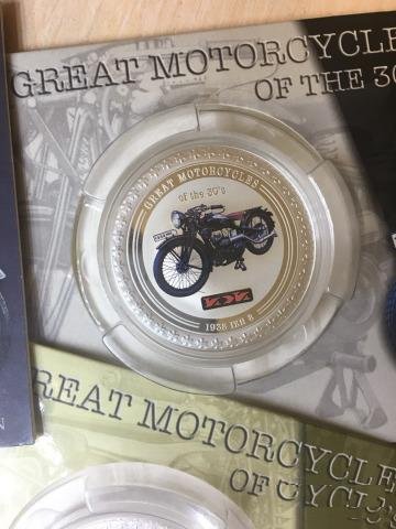 Great Motorcycles Of The 30's - 2 dollars -5 монет