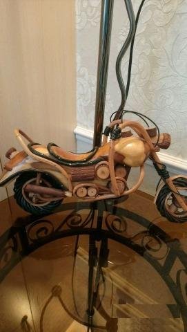 Мотоцикл деревянный для декор3