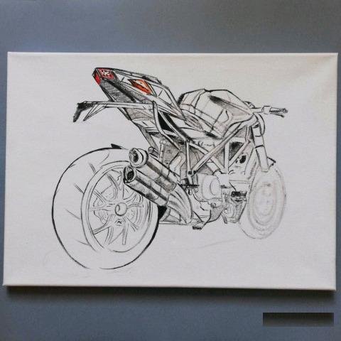 Картина мотоцикла