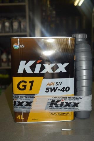Масло моторное Kixx G1 SN 5W-40 4+1 л