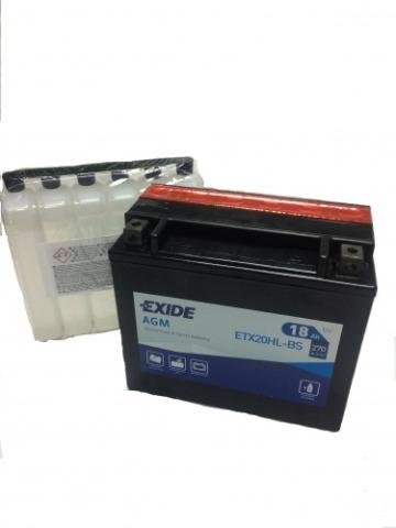 Мото аккумулятор Exide ETX20HL-BS (YTX20L-BS)