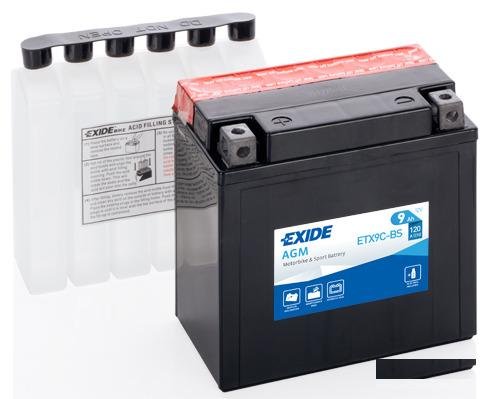 Мото Аккумулятор Exide AGM ETX9C-BS YTX9C 9Ач