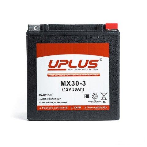 Мото аккумулятор uplus MX30-3 (YIX30L-BS)
