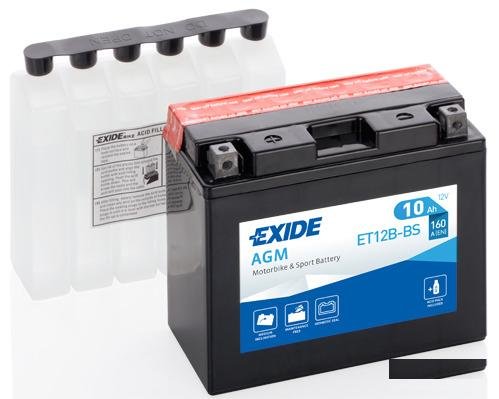 Мото Аккумулятор Exide ET12B-BS YT12B 10Ач