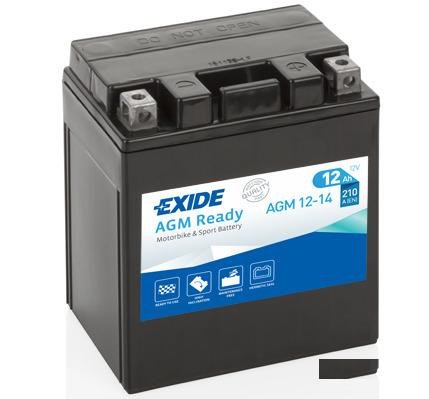 Мото Аккумулятор Exide AGM12-14 YTX14AH-BS 12Ач