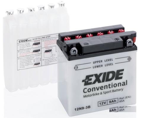 Мото Аккумулятор Exide 12N9-3B 12N7A-3B 9Ач