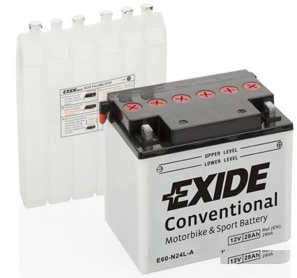 Мото Аккумулятор Exide E60-N24L-A Y60-N24L-A 28Ач