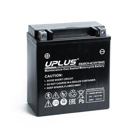 Мото аккумулятор uplus EB20CH-4 (YTX20CH)