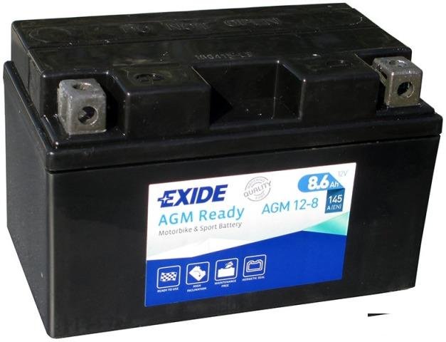 Аккумулятор мото Exide AGM12-8 YTZ10S, YTX7A-BS