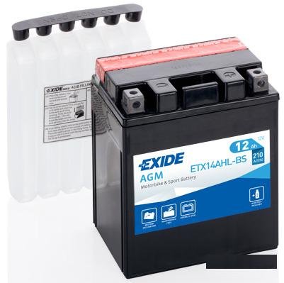 Мото Аккумулятор Exide ETX14AHL-BS YTX14AHL 12Ач