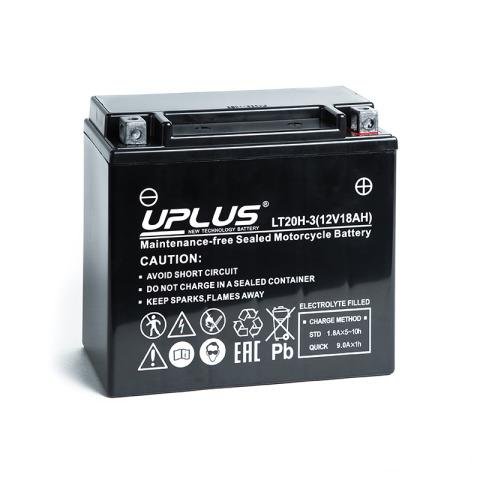 Мото аккумулятор uplus LT20H-3 (YTX20L)