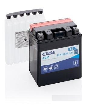 Мото аккумулятор exide ETX14AHL-BS(YTX14AHL-BS)