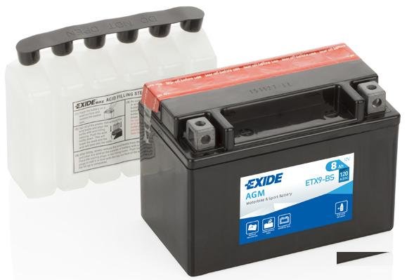 Мото Аккумулятор Exide AGM ETX9-BS YTX9 8Ач