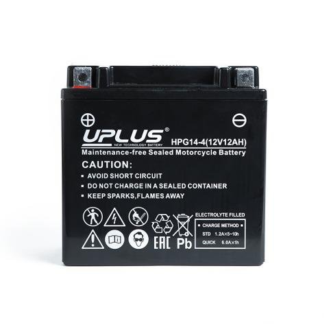 Мото аккумулятор uplus HPG14-4 (YTX14L)