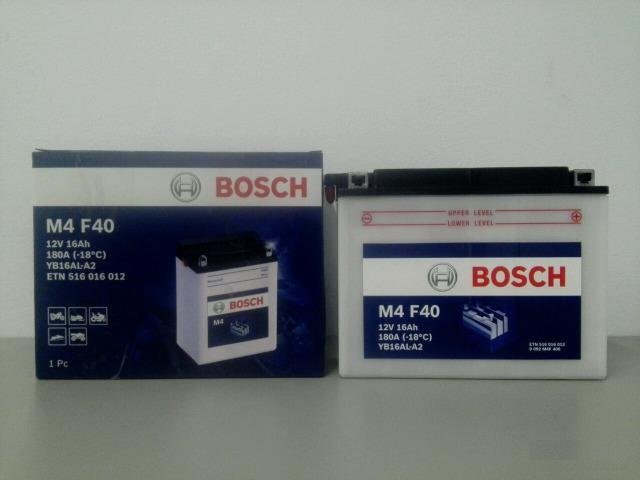 Bosch Аккумулятор для мото и снегоходов 0092M4F400
