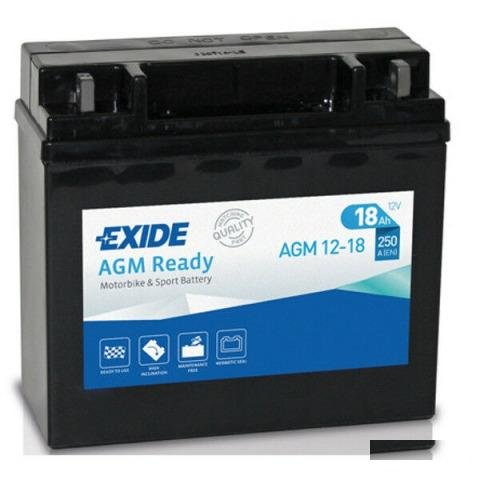 Аккумулятор мото Exide AGM12-18 YT19BL-BS