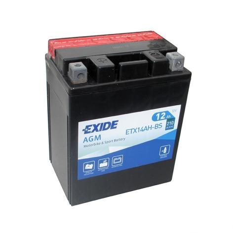 Мото аккумулятор exide ETX14AH-BS (YTX14AH)