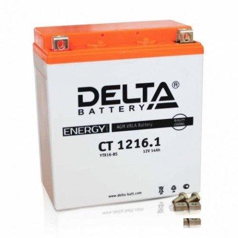 Мото аккумулятор Delta CT 1216.1 (YTX16-BS)