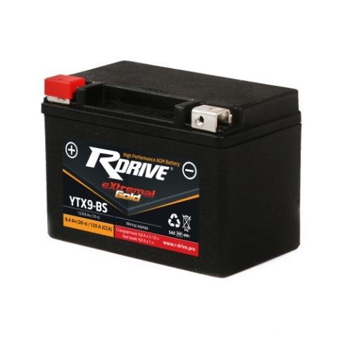 Аккумулятор мото RDrive Gold AGM YTX9-BS