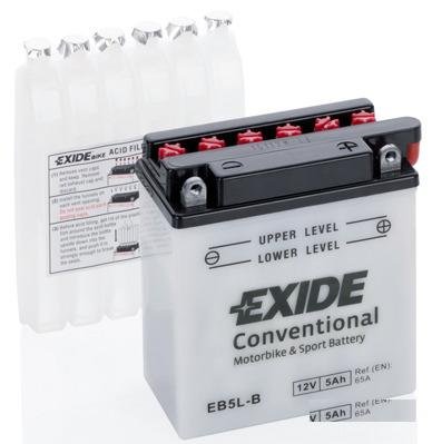 Мото Аккумулятор Exide EB5L-B 12N5-3B 12N5,5-3B 5А