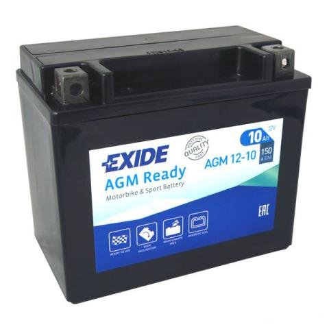 Аккумулятор мото Exide AGM12-10 YTX12-BS, YTX14-BS