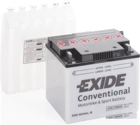 Мото Аккумулятор Exide E60-N24AL-B Y60-N24AL-B 28А