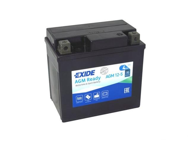 Аккумулятор мото Exide AGM12-5 YTX5L-BS, YTZ7S