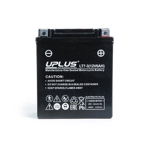 Мото аккумулятор uplus LT7-3 (YTX7L-BS)
