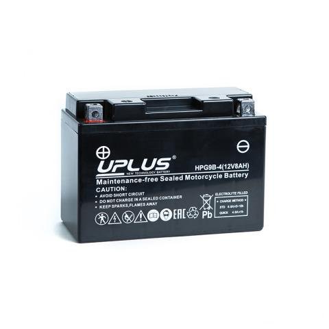 Мото аккумулятор uplus HPG9B-4 (YT9B)