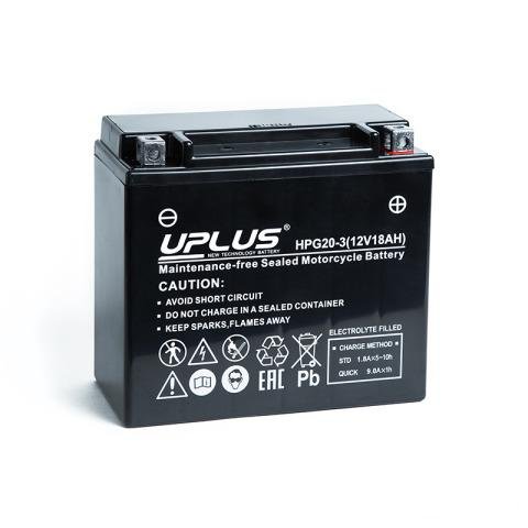 Мото аккумулятор uplus HPG20-3 (YTX20L)