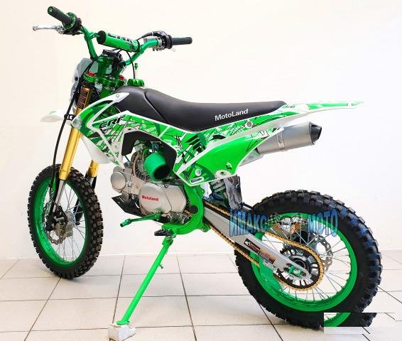 Мотоцикл MotoLand Кросс CRF125 зелёный