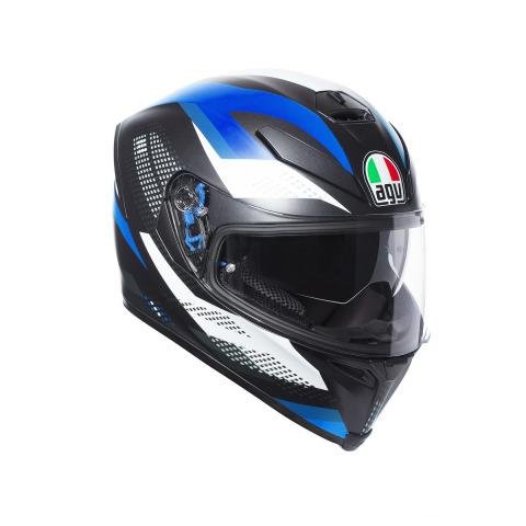 K-5 S AGV multi PLK marble matt black/white/blue