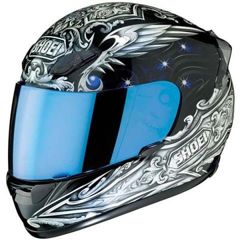 Визор Shoei CX-1V Cинее - зеркальное оригинальное