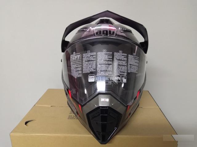 AGV Шлем AX-8 dual EVO multi - GT black/silver/RED