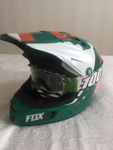 FOX шлем и штаны для мотокросса