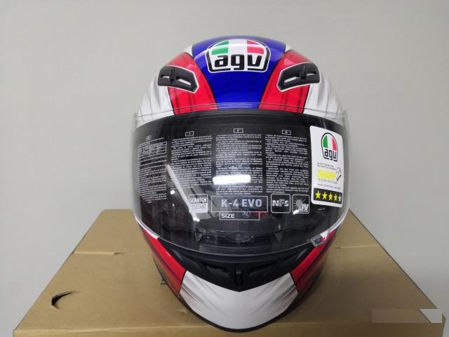 AGV Шлем K-4 EVO multi - hung-ON white/RED/blue