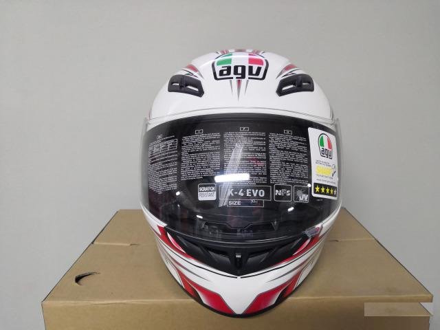 AGV Шлем K-4 EVO E2205 multi - arrow white/RED XL