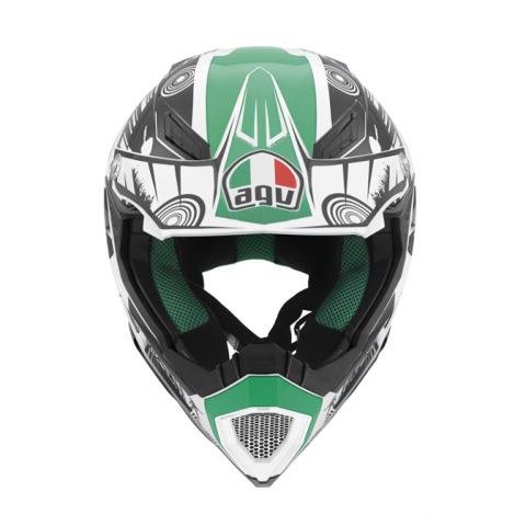 Шлем AGV «AX-8» Evo cool white/black/green