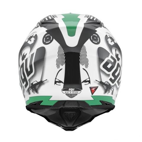 Шлем AGV «AX-8» Evo cool white/black/green