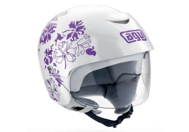 Шлем AGV «Bali II» Leaf white/lilac