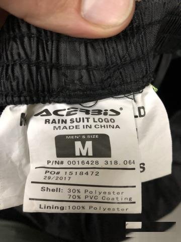 Штаны от дождевика Acerbis Logo Rain Suit