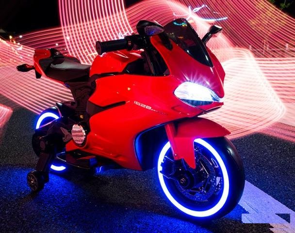 Детский электромобиль мотоцикл A001AA красный