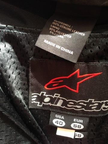 Брюки (штаны) кожаные Alpinestars BAT р.56